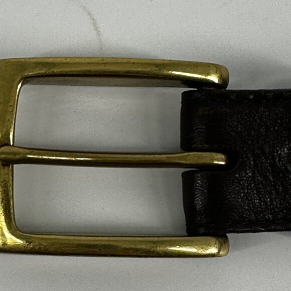 Allen Edmonds Brown Belt Brass Buckle Size 95|38 - Picture 11 of 16